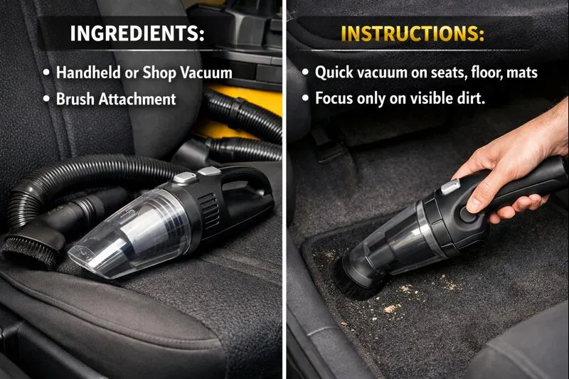 Basic Interior Vacuum Using Best Vacuum For Car Detailing