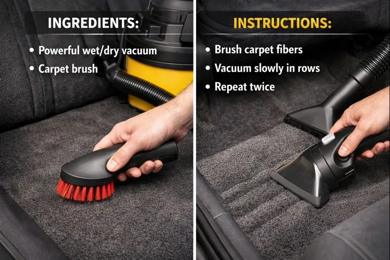 Deep Carpet Cleaning With Best Vacuum For Car Detailing