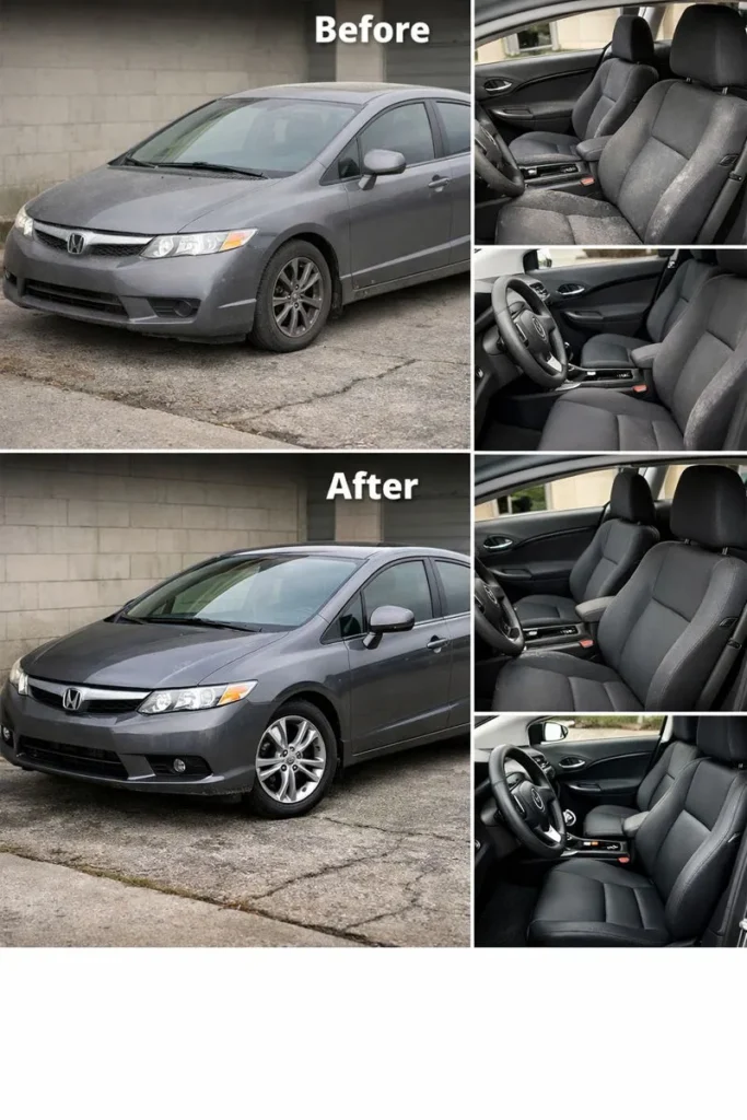 Ox Car Care Before And After Detailing Results