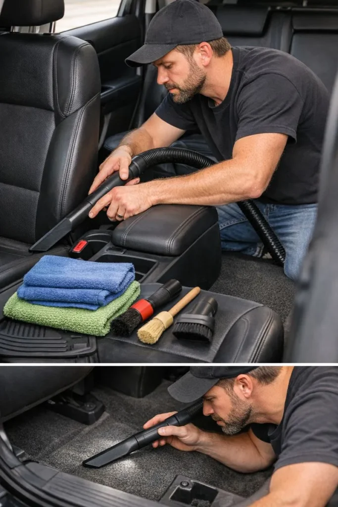 Step   By   Step Car Interior Vacuuming Using Best Vacuum For Car Detailing