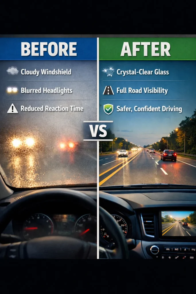 Before And After Explanation How To Defog Car Windows Quickly
