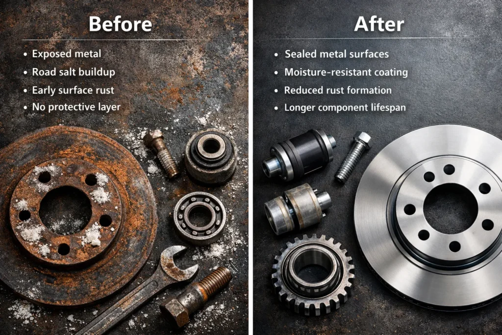 Before And After Rust Proofing Vs Undercoating