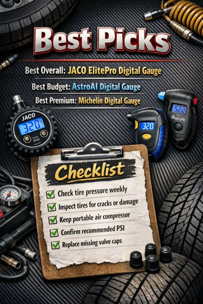 Best Picks Checklist How To Check Tire Pressure In Winter