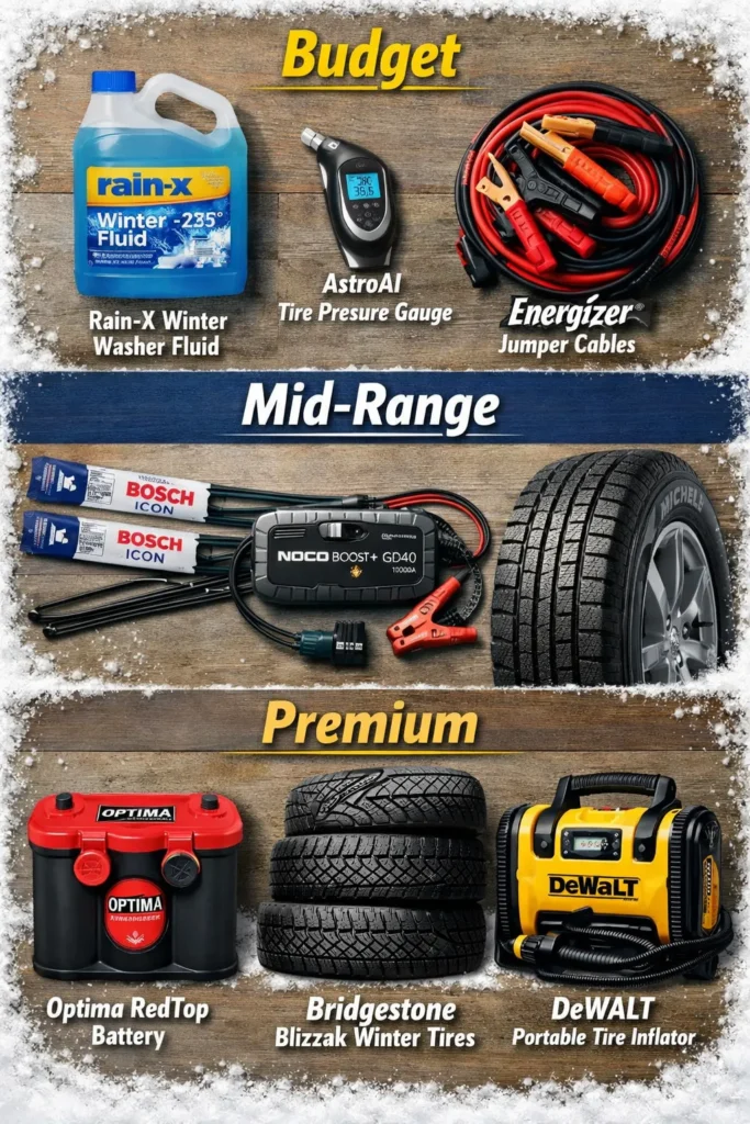 Product Recommendations Cold Weather Car Maintenance Checklist