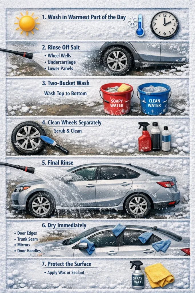 Step By Step Guide How To Wash Your Car In Winter