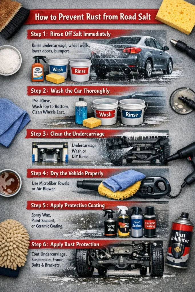 Step By Step Guide How To Prevent Rust From Road Salt
