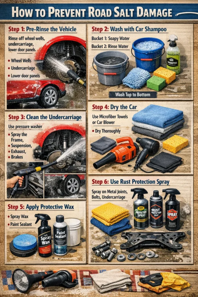 Step By Step Guide Road Salt Damage On Cars