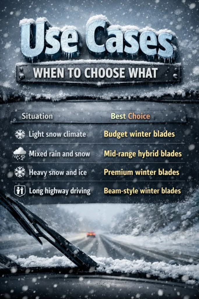 Use Cases When To Choose What Best Winter Wiper Blades