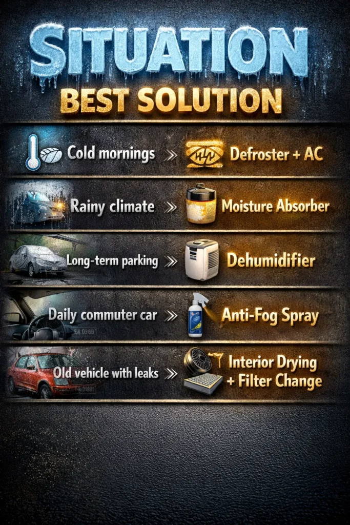 Use Cases When To Choose What Car Window Condensation