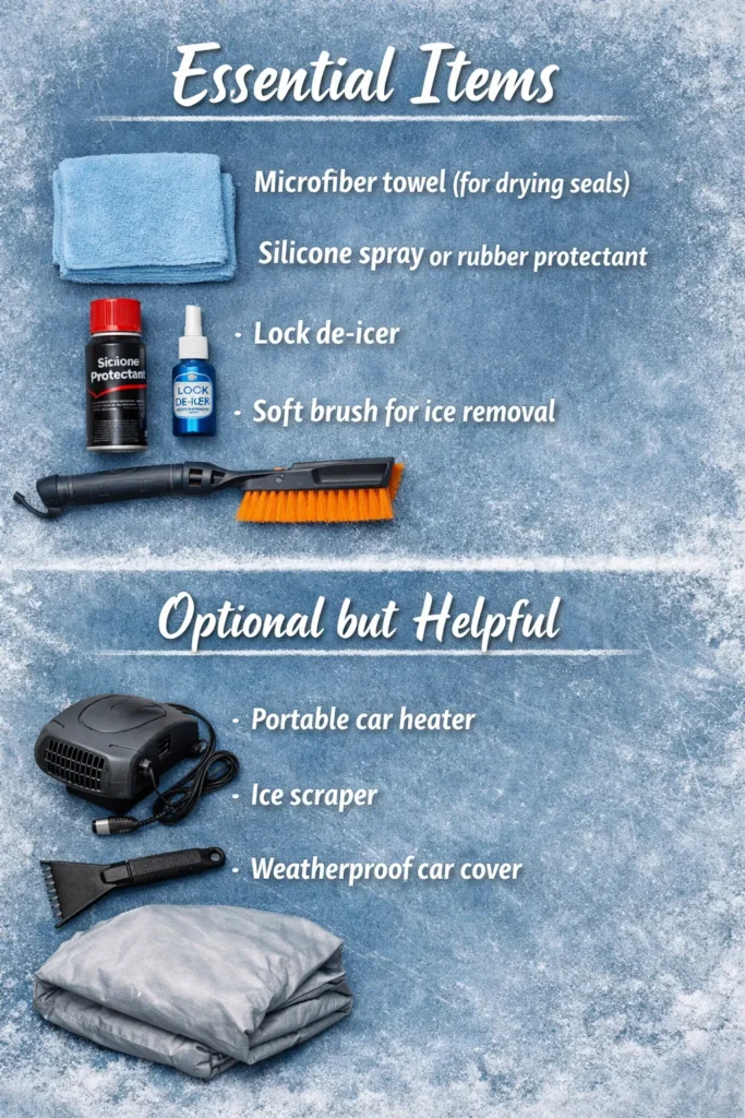 What Youll Need How To Stop Doors From Freezing Shut Overnight Complete Winter Car Guide