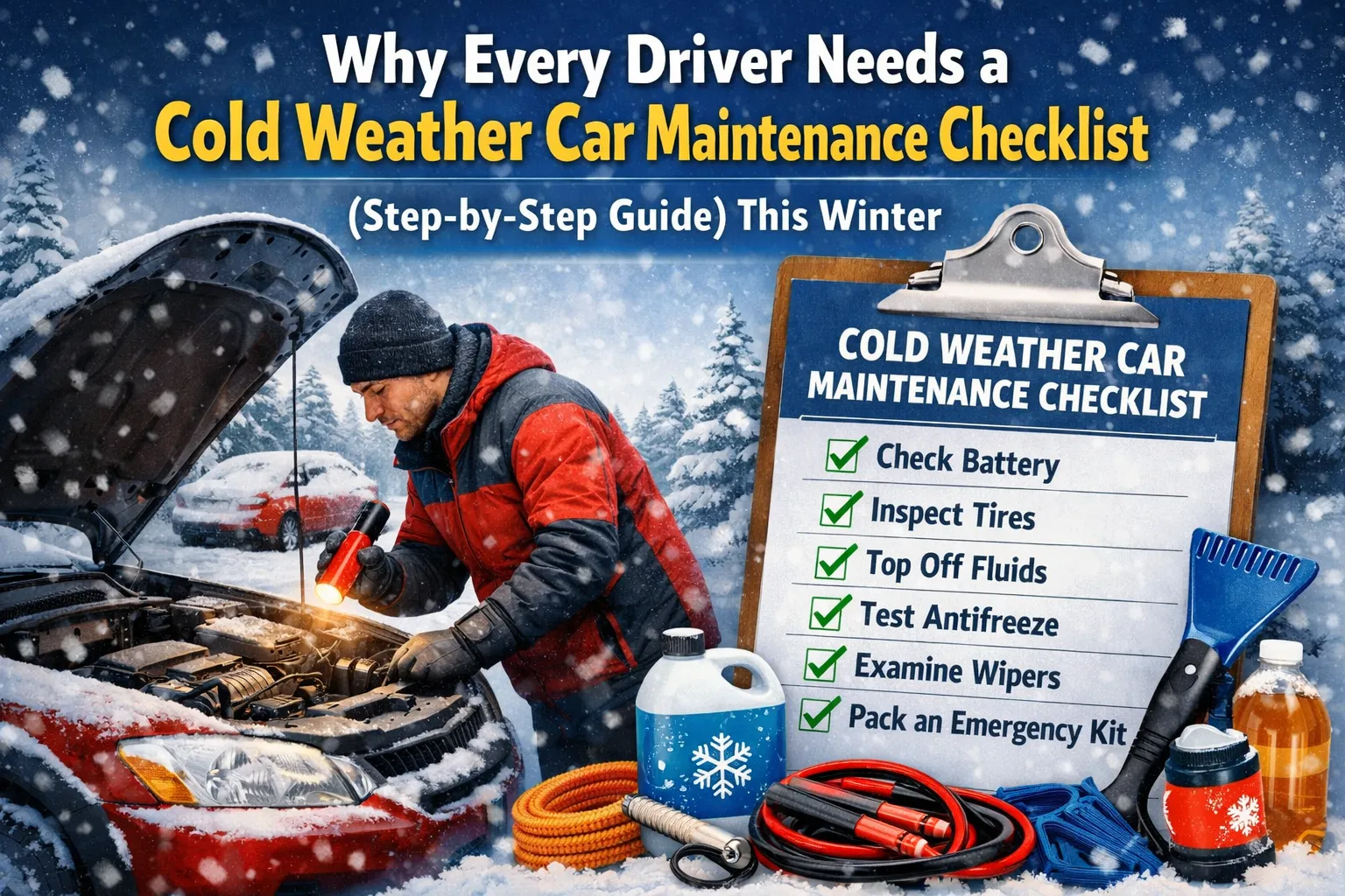 Why Every Driver Needs a Cold Weather Car Maintenance Checklist (Step-by-Step Guide) This Winter