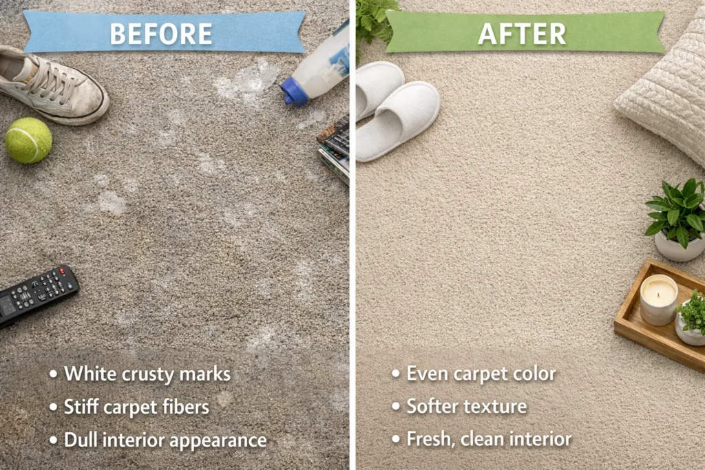 How To Remove Salt Stains From Car Carpet Before And After