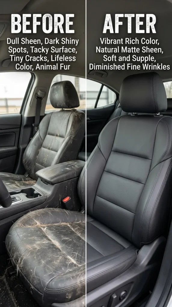 Before And After How To Remove Pet Hair From Car Seats