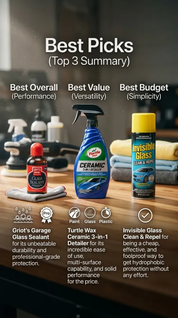 Best Picks Rain-X Alternatives