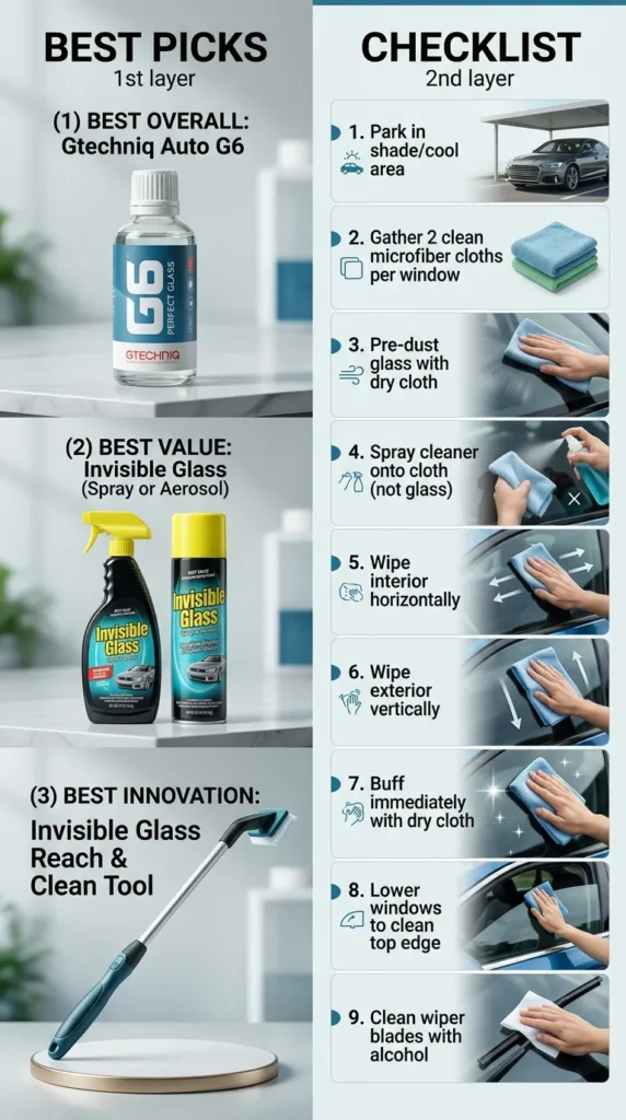 Best Picks Checklist Best Windshield Glass Cleaner