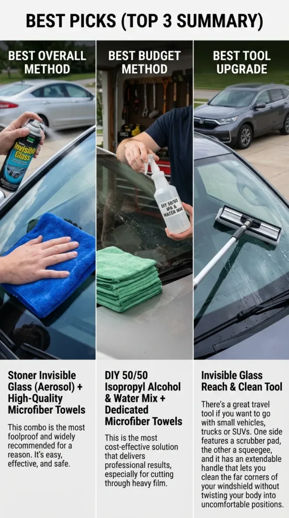 Best Picks Top 3 Summary How To Clean The Inside Of A Windshield