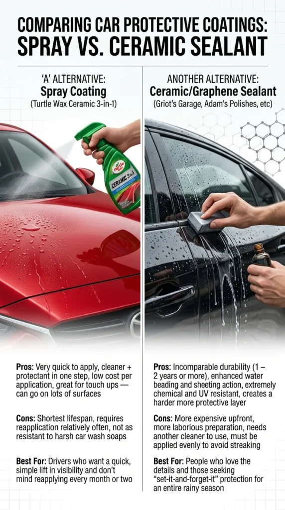 Comparison Section Rain-X Alternatives