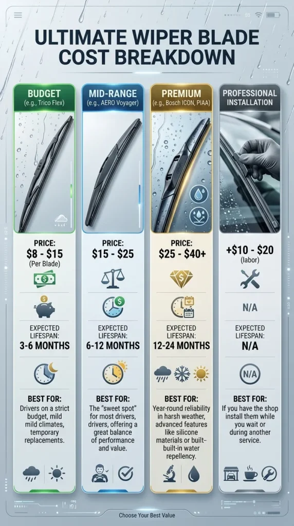 Cost Breakdown Best Wiper Blades