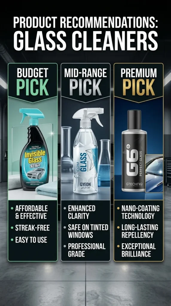 Product Recommendations Budget Best Windshield Glass Cleaner