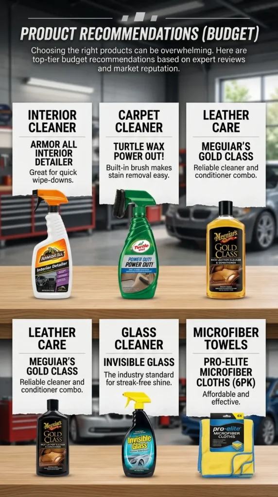 Product Recommendations Budget Car Interior Detailing Tips