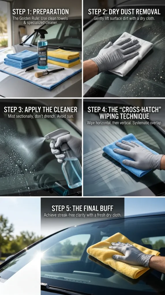 Step By Step Guide How To Best Windshield Glass Cleaner