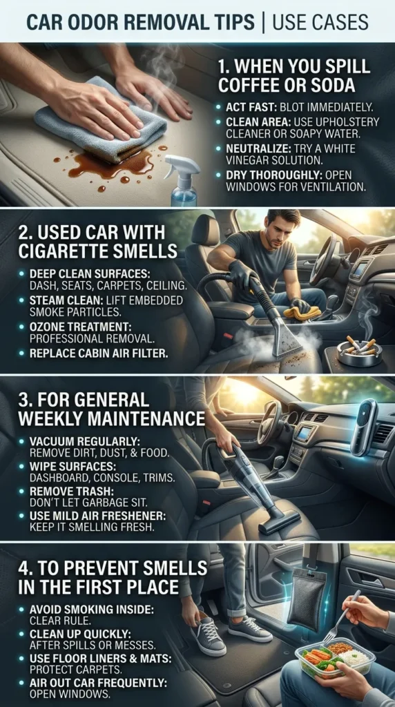 Use Cases Car Odor Removal Tips
