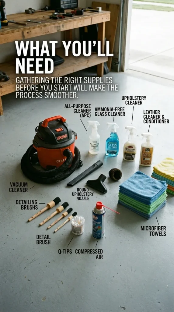 What Youll Need How To Deep Clean A Car Interior