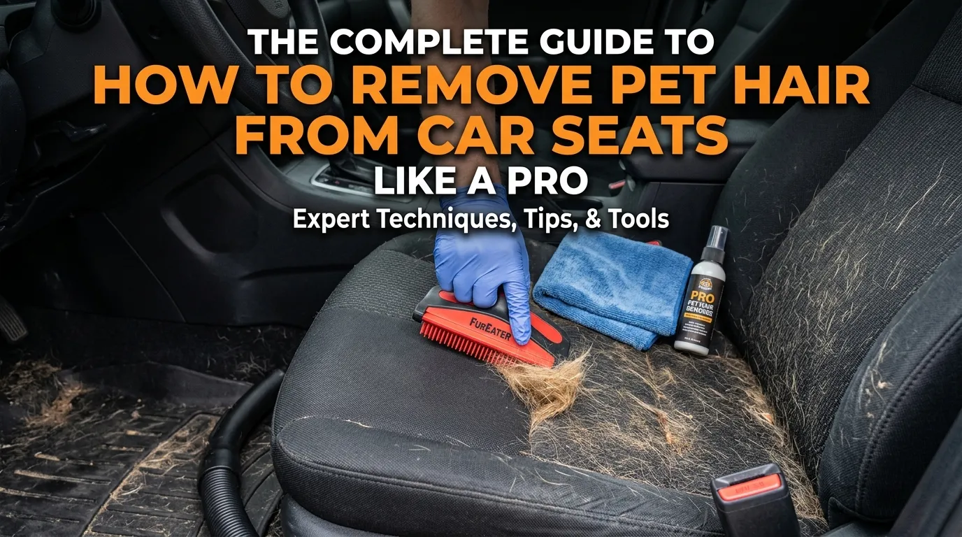 The Complete Guide to how to remove pet hair from car seats Like a Pro