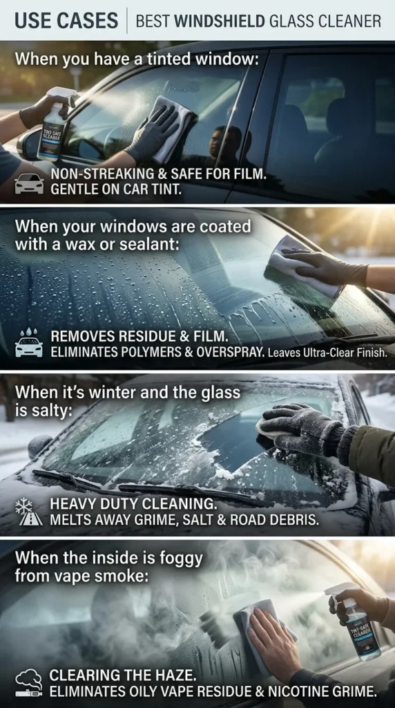 Use Cases Best Windshield Glass Cleaner