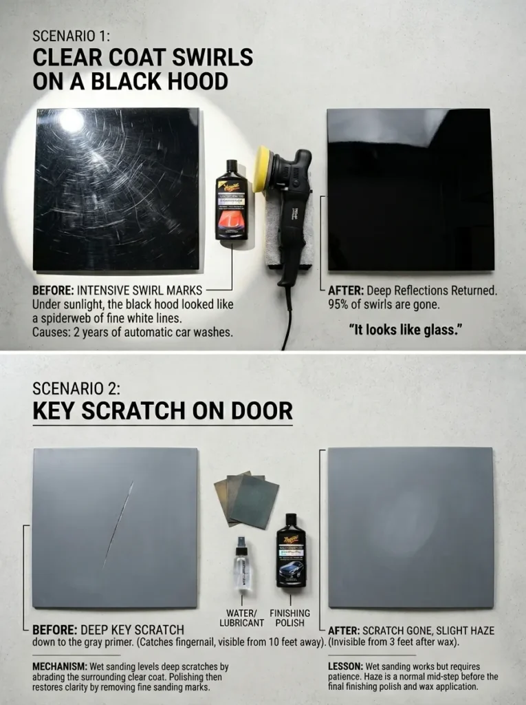 Before And After Remove Scratches From Car