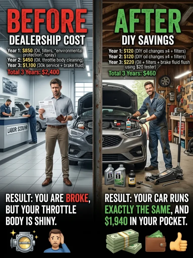 Before And After The Visual Of Savings Toyota Car Maintenance Cost