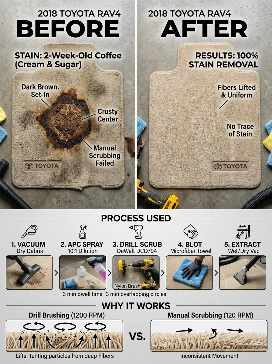Before And After Best Drill For Car Detailing