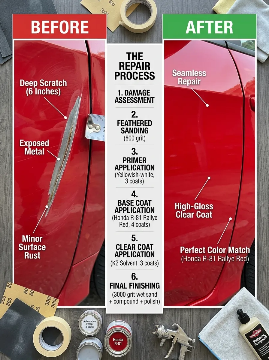 Before And After Diy Auto Body Repair