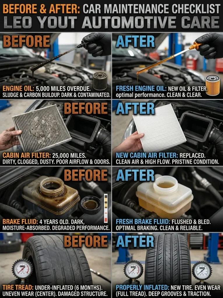 Before And After How Often Should You Get Maintenance On Your Car how often should you get maintenance on your car
