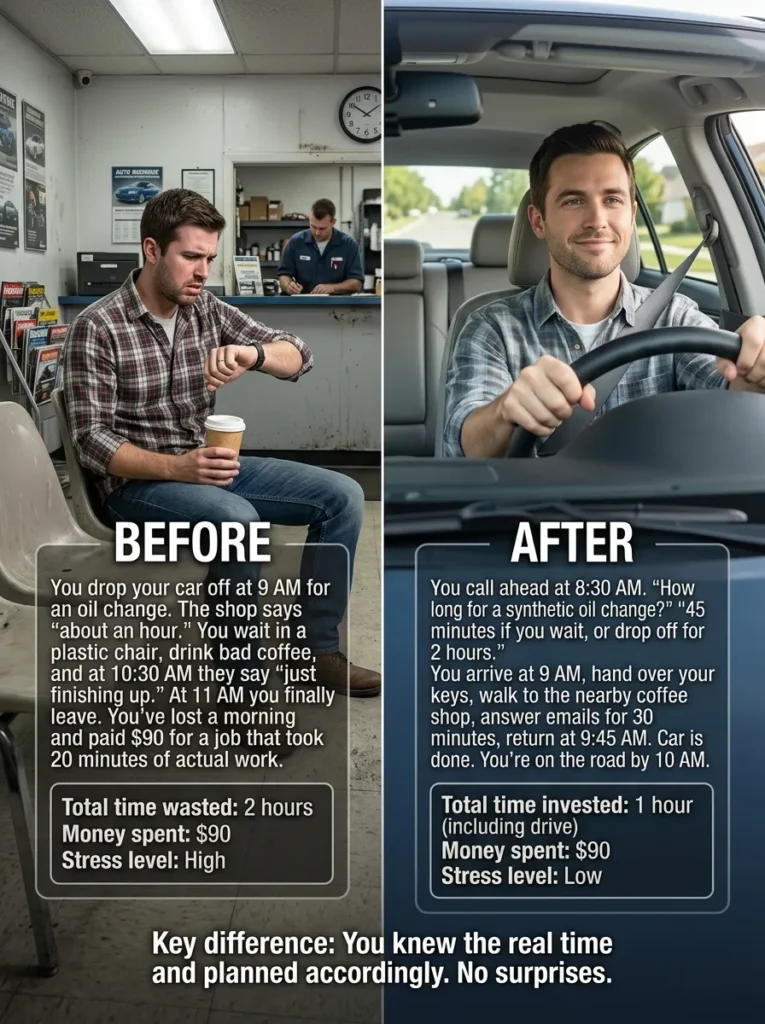 Before And After With Explain Details How Long Does Routine Car Maintenance Take