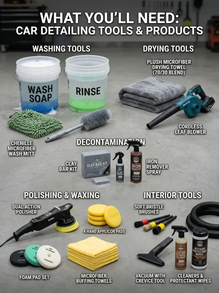Before Choosing A Brand Gather These Basic Tools  The Best Brand For Car Detailing Works Best When Paired With Proper Equipment best brands for car detailing
