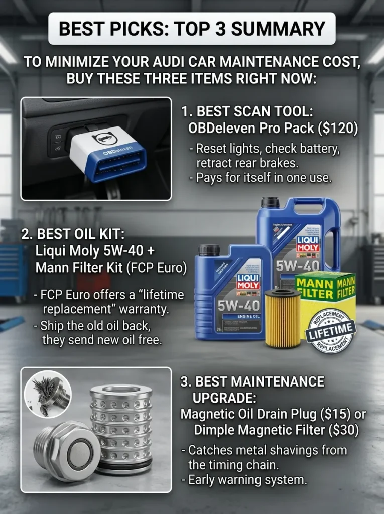 Best Picks Top 3 Summary Audi Car Maintenance Cost