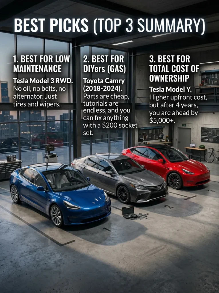 Best Picks Top 3 Summary Tesla Maintenance Cost Vs Gas Car