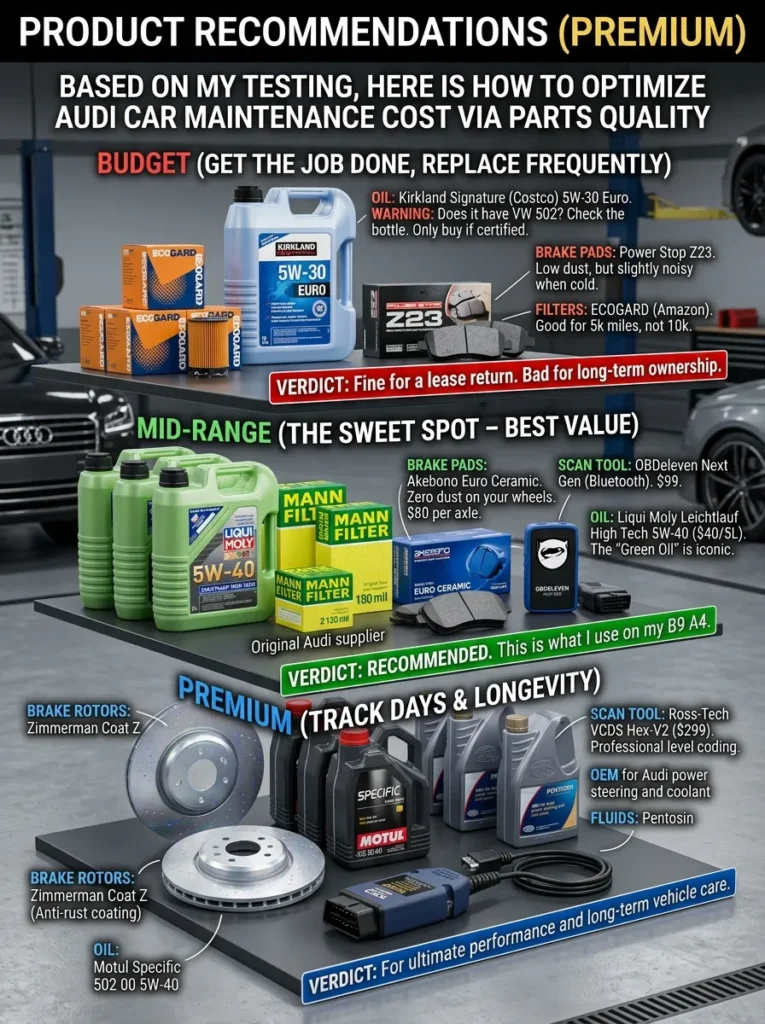 Product Recommendations Premium Audi Car Maintenance Cost
