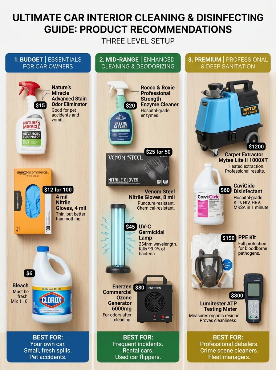 Product Recommendations Biohazard Car Cleaning Cost