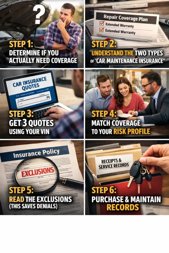 Step By Step Guide How To Car Maintenance Insurance Cost