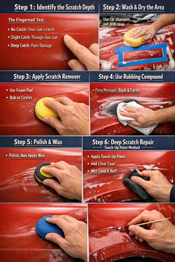 Step By Step Guide How To How To Remove Scratches From Car