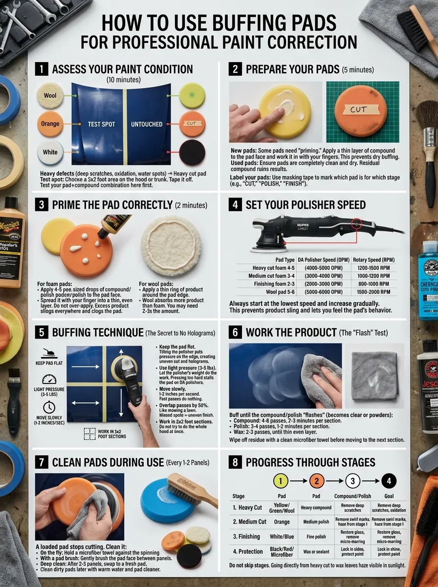 Step By Step Guide Best Buffing Pads For Car Detailing