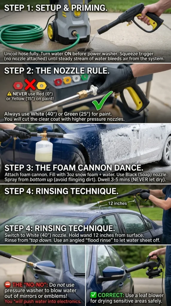 Step By Step Guide Best Electric Power Washer For Car Detailing