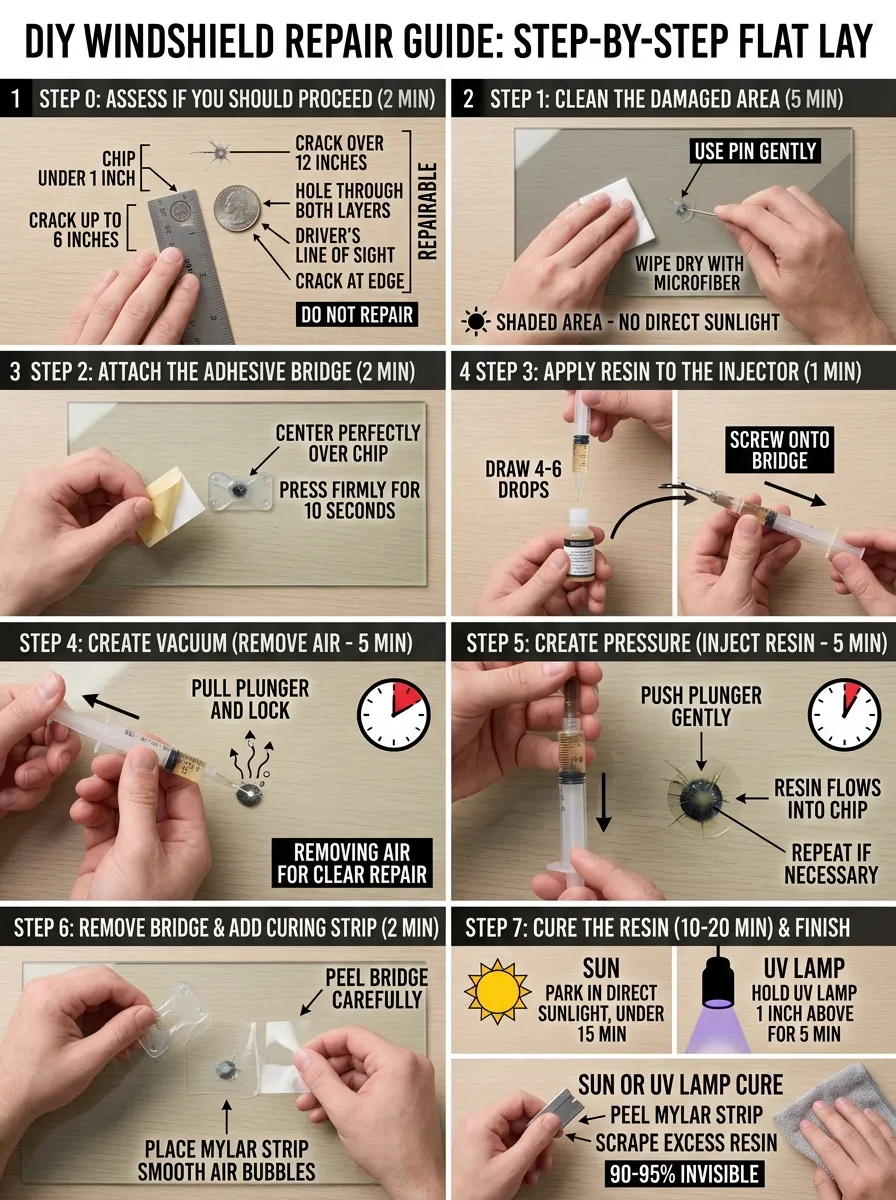 Step By Step Guide Diy Auto Glass Repair