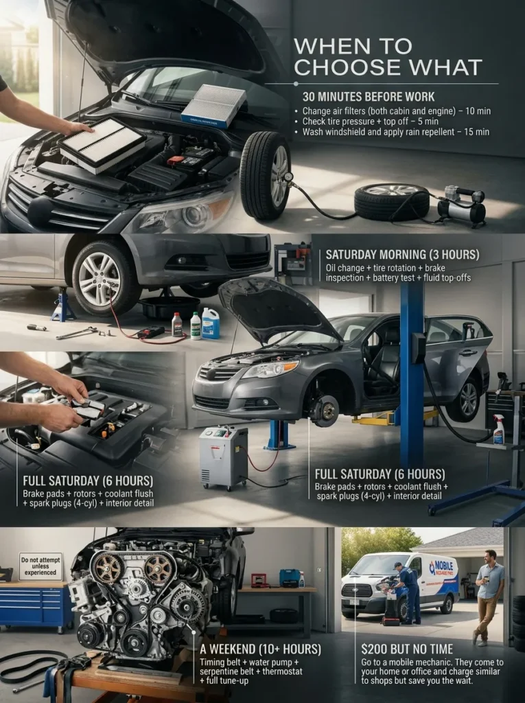 Use Cases When To Choose What How Long Does It Take For Car Maintenance