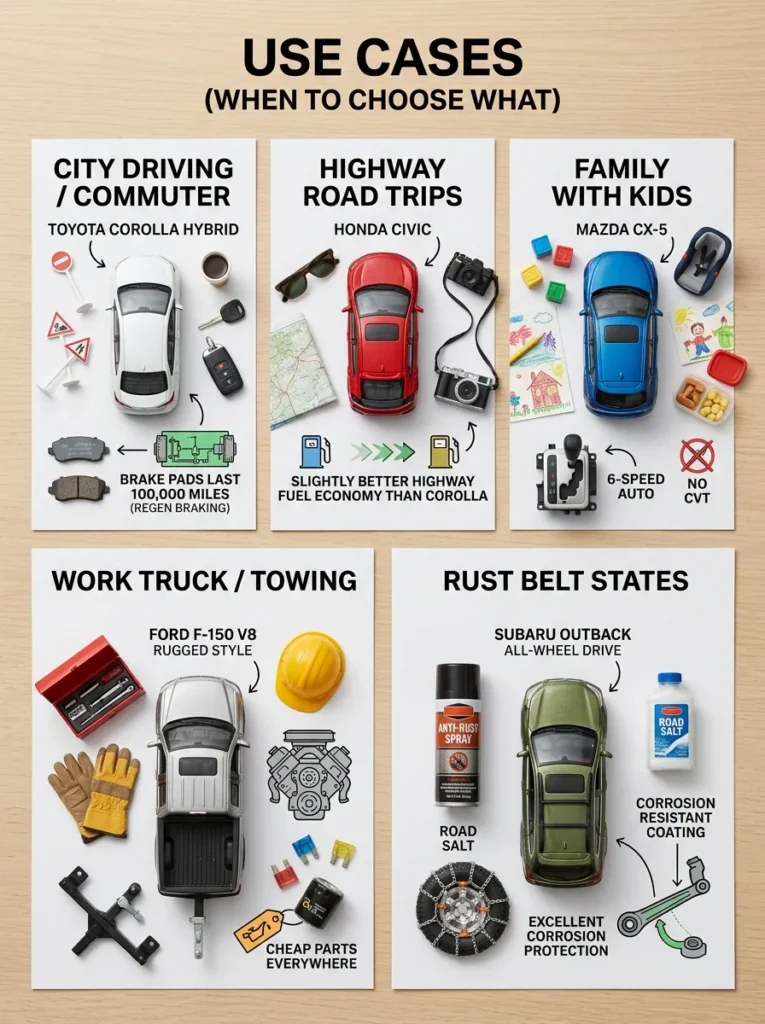 Use Cases When To Choose What What Car Has The Lowest Maintenance Cost