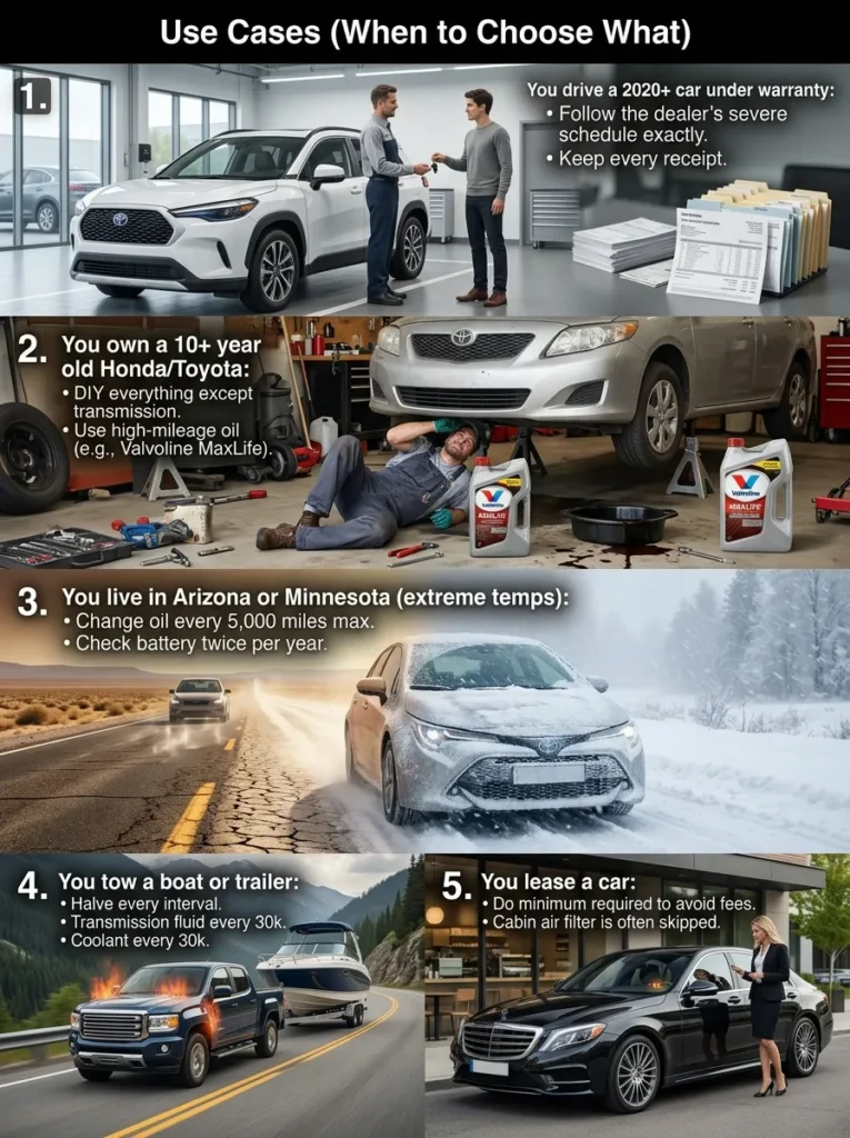 Use Cases When To Choose Whatewtewt how often should you get maintenance on your car