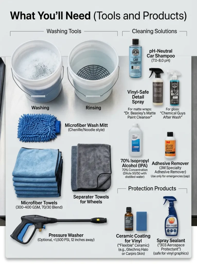 What Youll Need Tools And Products How To Care For Vinyl Wrapped Car