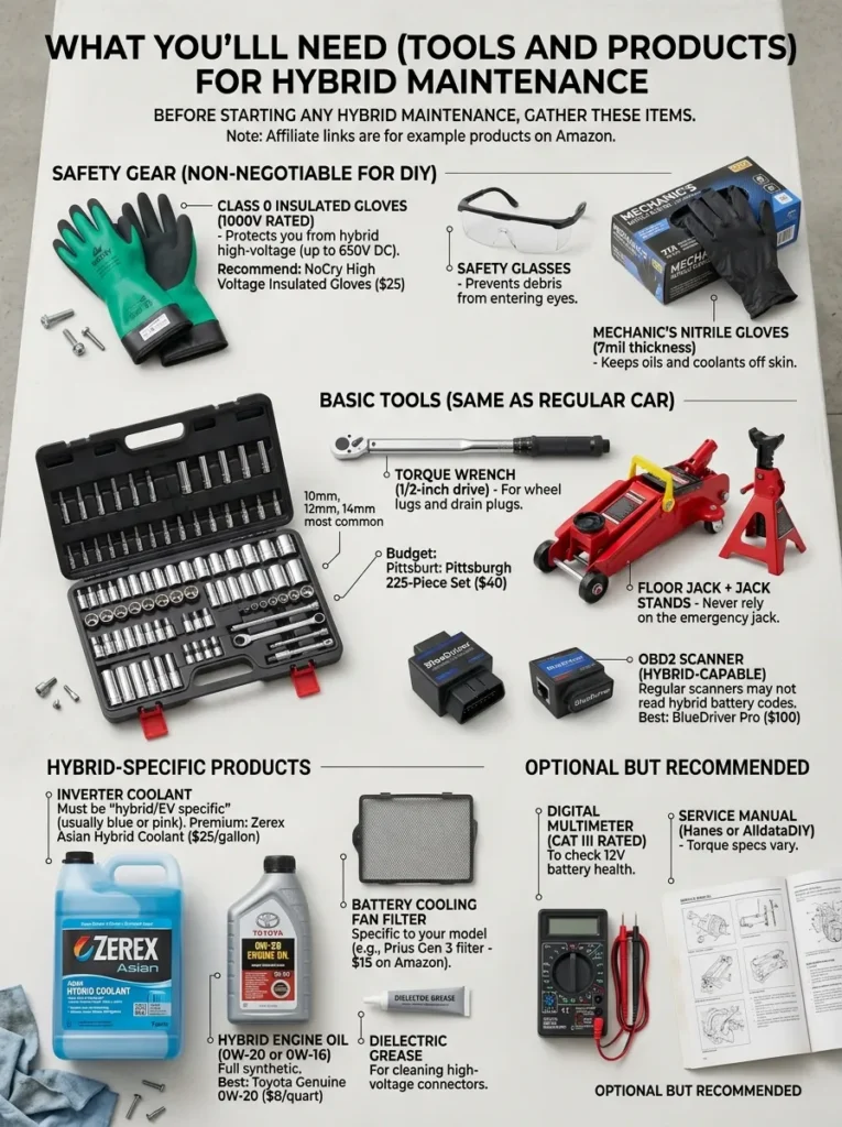 What Youll Need Tools And Products Hybrid Car Maintenance Vs Regular